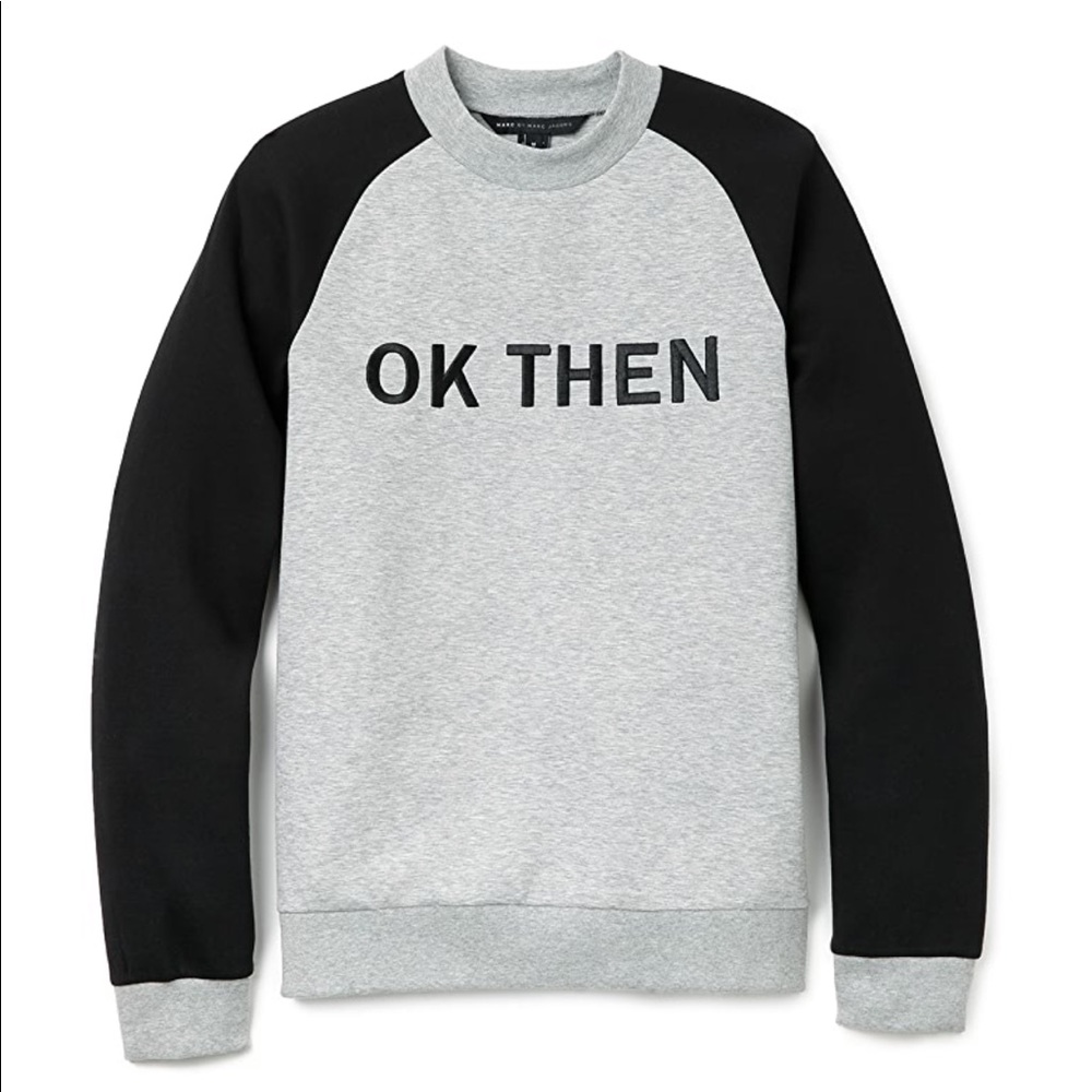 Marc Jacobs Sweatshirt in Gray and Black S